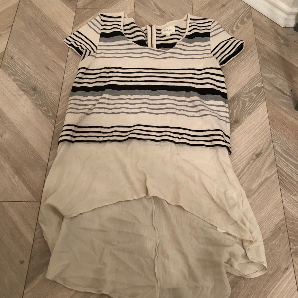 Anthropologie Deletta Shirt Blouse 8 Striped